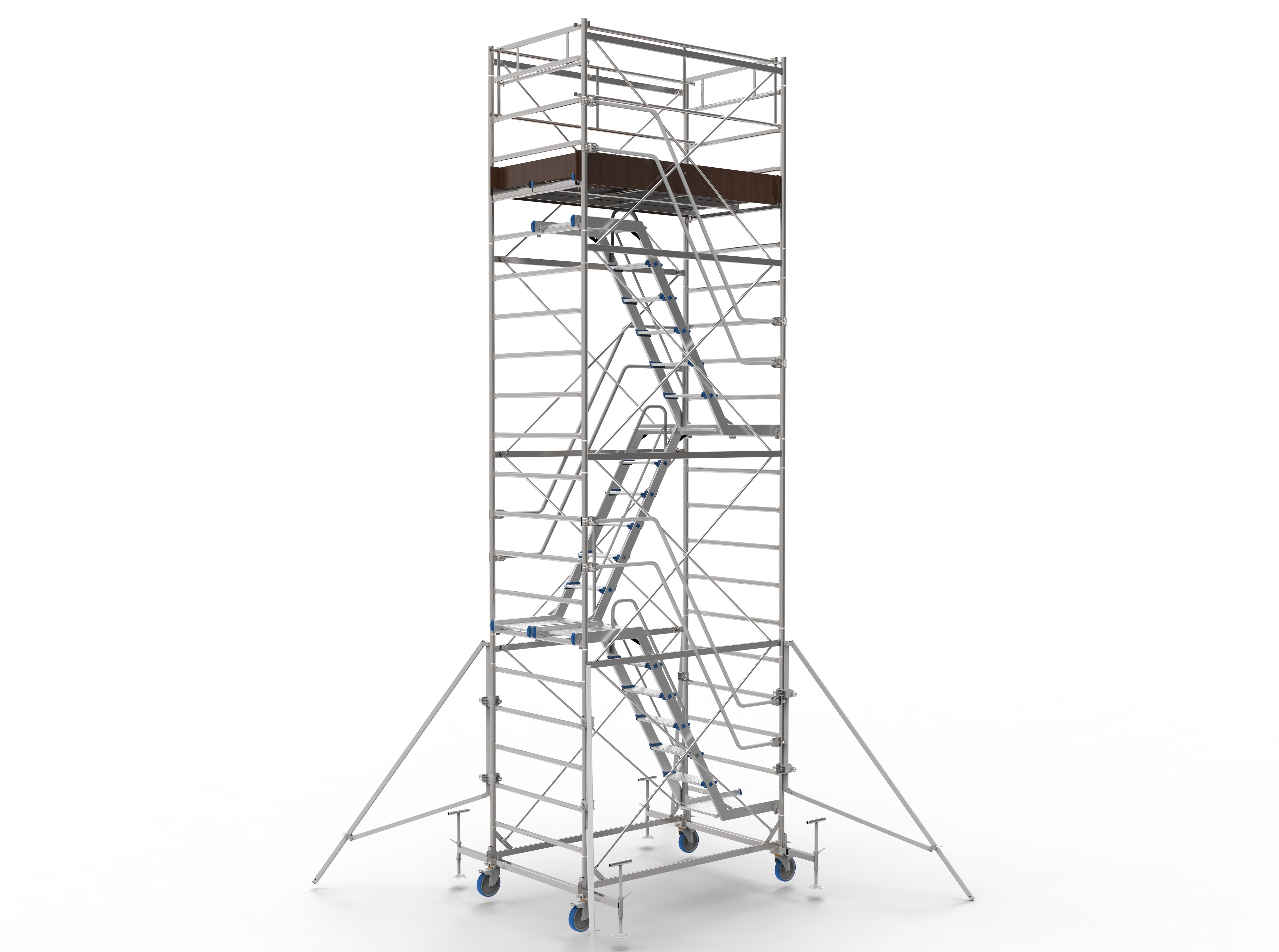 SYSTEM Trabattello con Rampe e sbarco Altezza da 3,50 m a 17 m